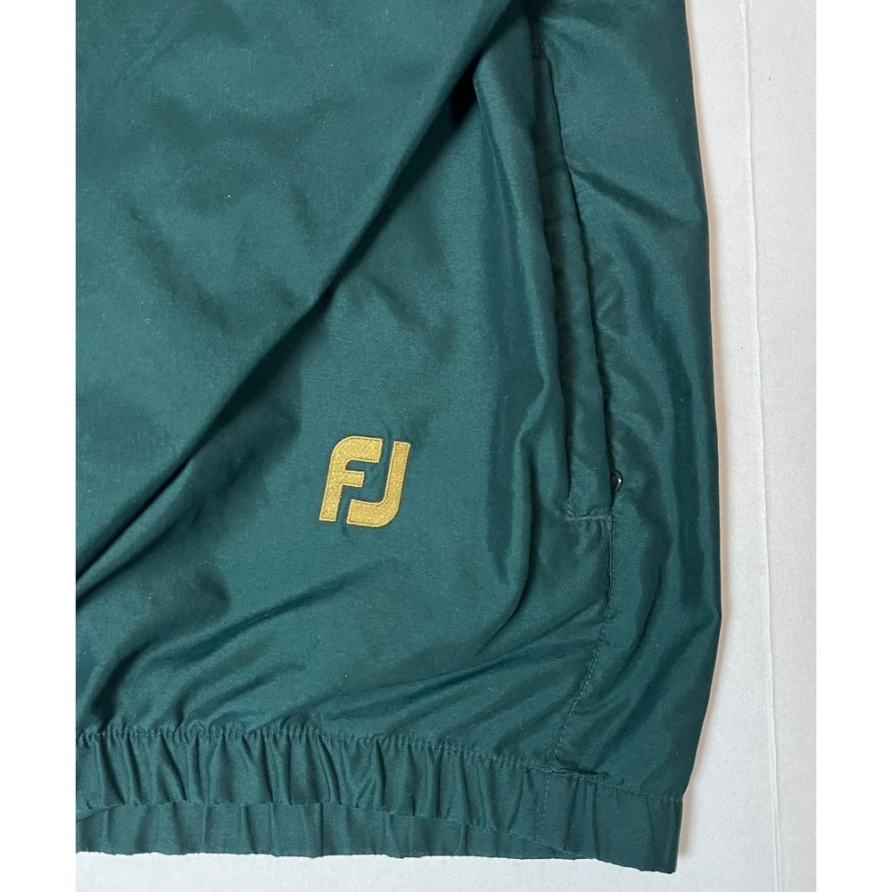 FootJoy Men's Golf Pullover Jacket Green V-Neck Lightweight Long Sleeve Size L - Picture 5 of 7